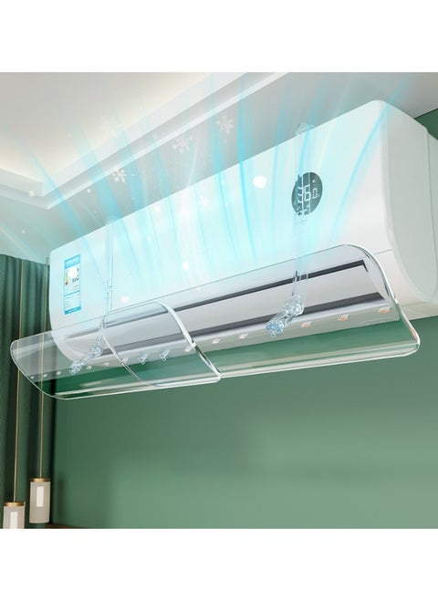 AC Air Deflector, Adjustable Air Conditioners Windshield, AC Air Deflector for Split A/C, Air Conditioner Window Baffle Fit All Sizes, Anti-Direct Blowing Air Conditioning Wind Shield for Home