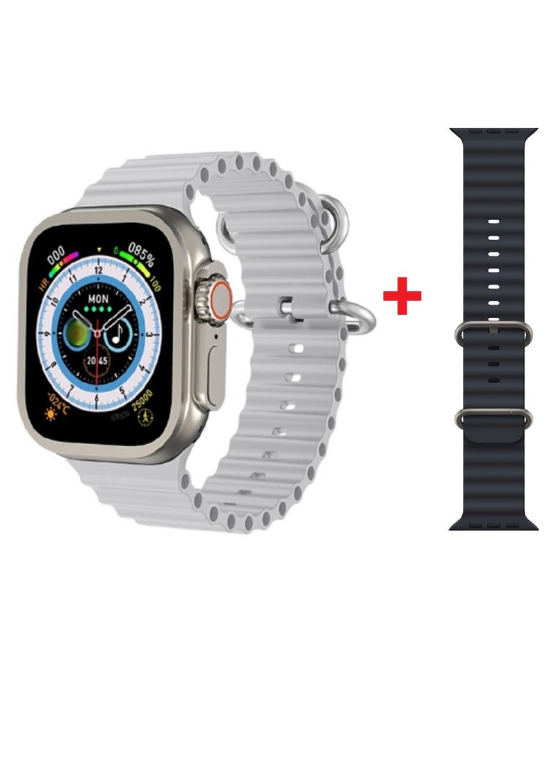 HW - Smart Watch HW99 Ultra2 Series 8 Health Fitness Tracker Sport Watch 2.09 inch -Silver - Image 1