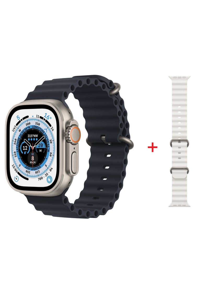 HW - Smart Watch HW99 Ultra2 Series 8 Health Fitness Tracker Sport Watch 2.09 inch -Silver - Image 1