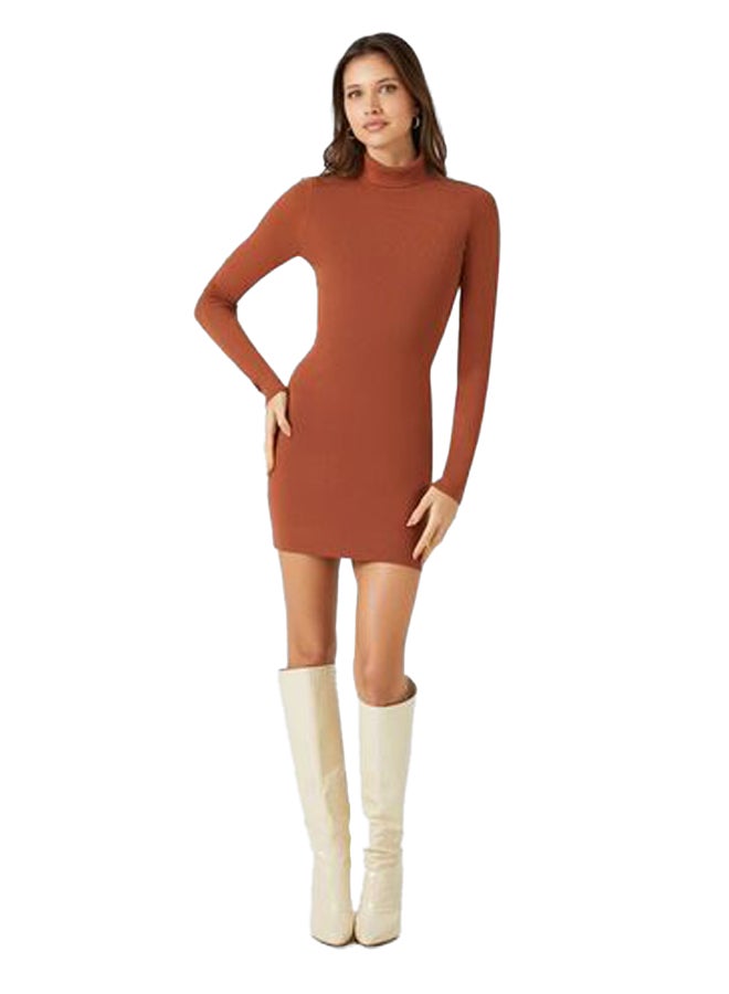 FOREVER 21 Turtleneck Mini Sweater Dress - Image 1