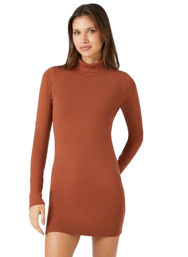 FOREVER 21 Turtleneck Mini Sweater Dress - Image 2