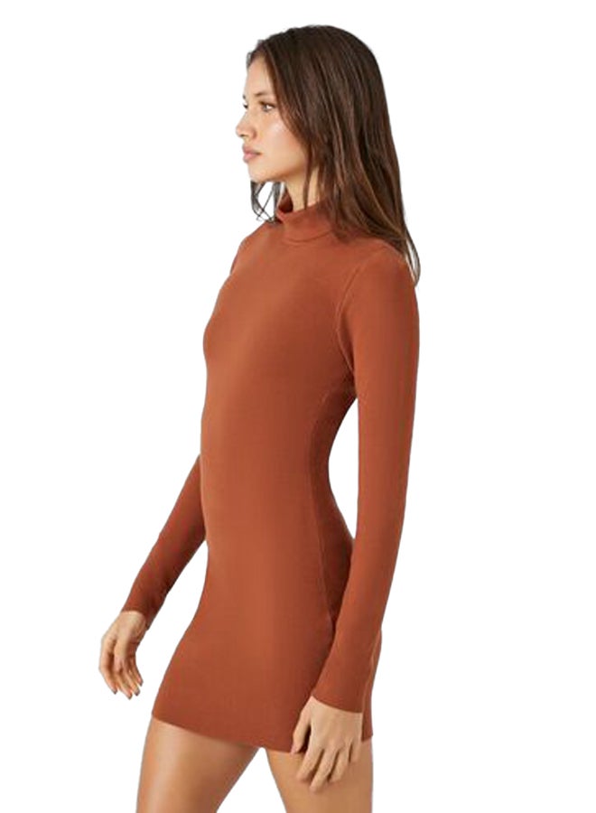 FOREVER 21 Turtleneck Mini Sweater Dress - Image 3