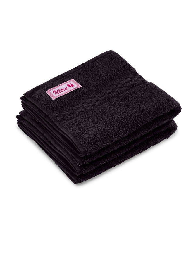 BYFT Home Ultra (Brown) Premium Cotton Hand Towel (50 X 90 Cm-Set Of 2) Highly Absorbent, High Quality Bath Linen With Checkered Dobby 550 Gsm - Image 3