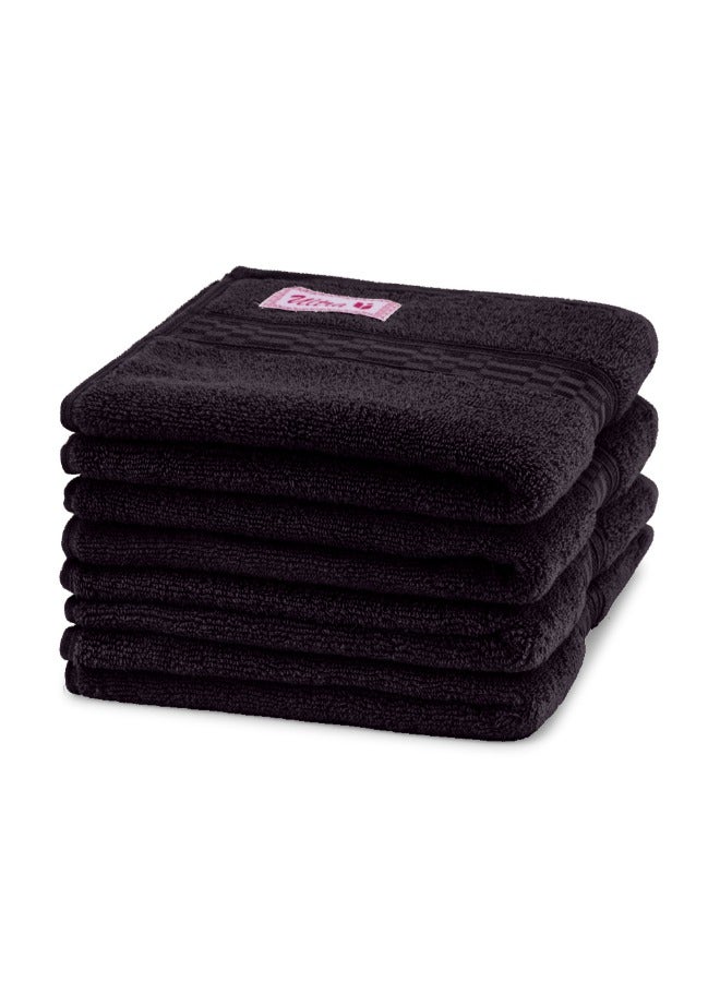 BYFT Home Ultra (Brown) Premium Cotton Hand Towel (50 X 90 Cm-Set Of 2) Highly Absorbent, High Quality Bath Linen With Checkered Dobby 550 Gsm - Image 4