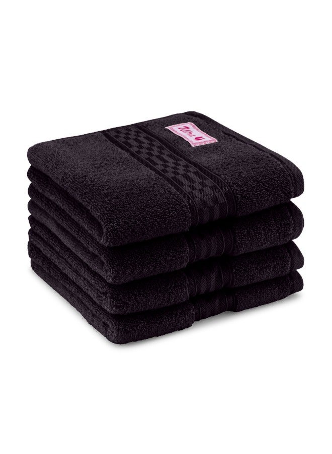 BYFT Home Ultra (Brown) Premium Cotton Hand Towel (50 X 90 Cm-Set Of 2) Highly Absorbent, High Quality Bath Linen With Checkered Dobby 550 Gsm - Image 5