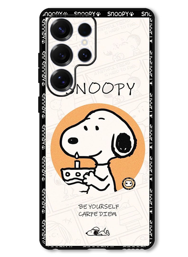 Theodor Protective Case Anti Scratch Shock Proof Bumper Cover For Samsung Galaxy S25 Ultra Snoopy - Image 1