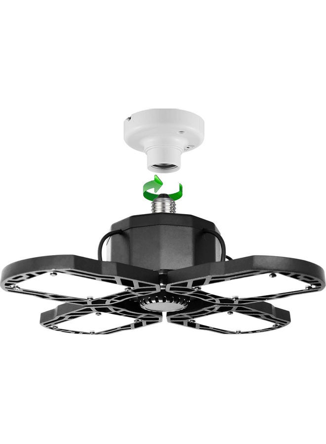 Loquat 45 Led Garage Lights Deformable Folding Adjustable Ceiling Lamp Black 16.5 x 11.5 x 14.5centimeter - Image 5