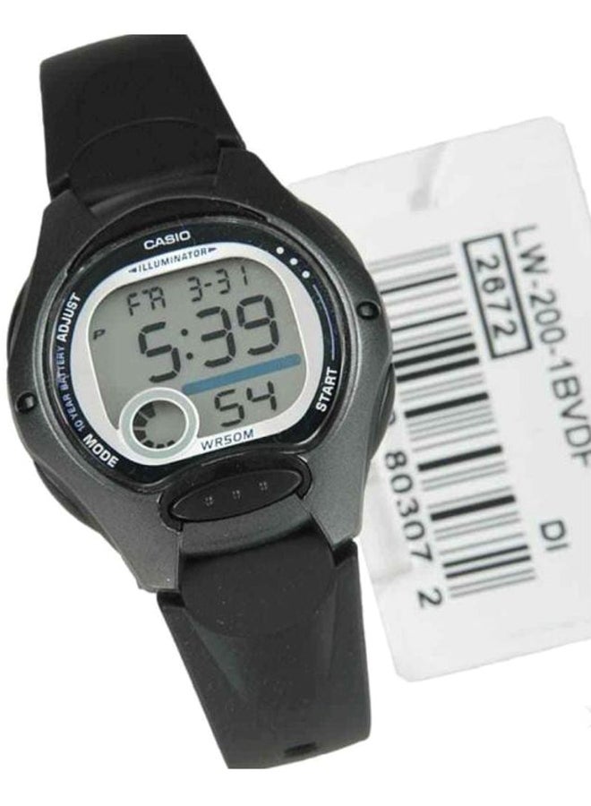 CASIO Kids Unisex Resin Digital Wrist Watch LW-200-1BVDF - Image 5