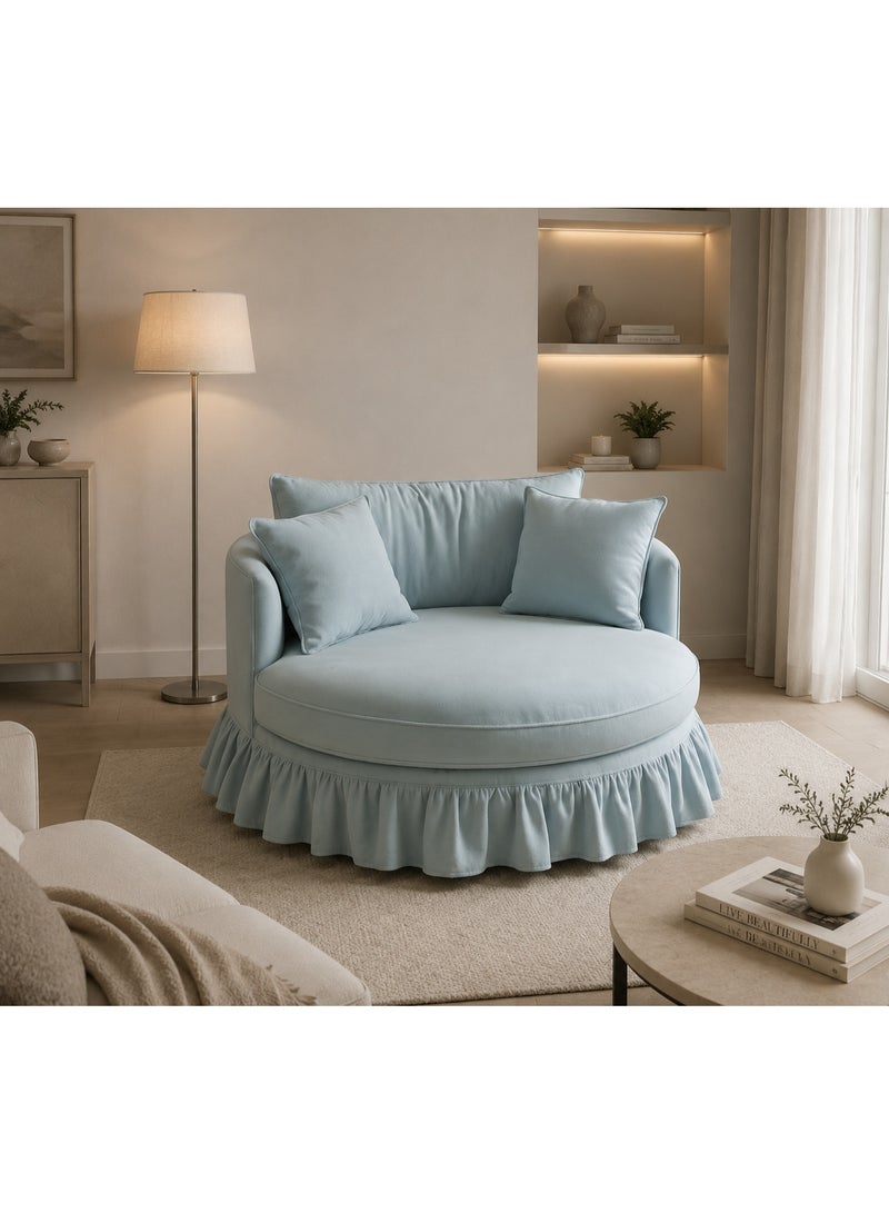 Comfortable modern round chair - Image 2