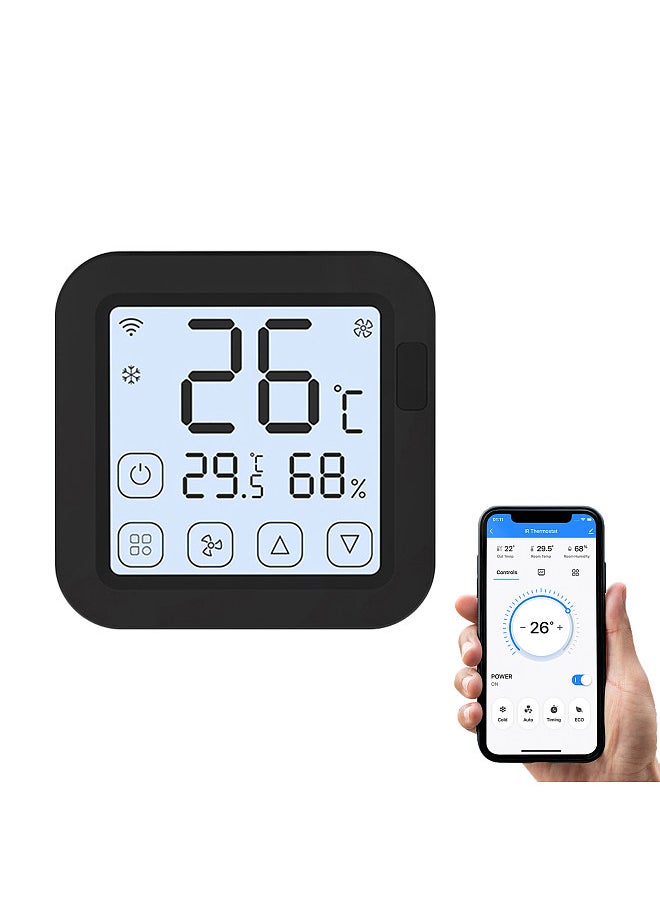 Generic - Tuya Smart Wifi IR Air Conditioner Controller Thermostat with LCD Display App Control Temperature Humidity Sensor Monitor Compatible with Alexa Google Home for Mini Split Portable AC - Image 1