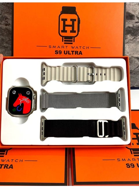 Wireless Charging Low Power Smart Sports Watch S9 Ultra with Two Additional Replacement Band