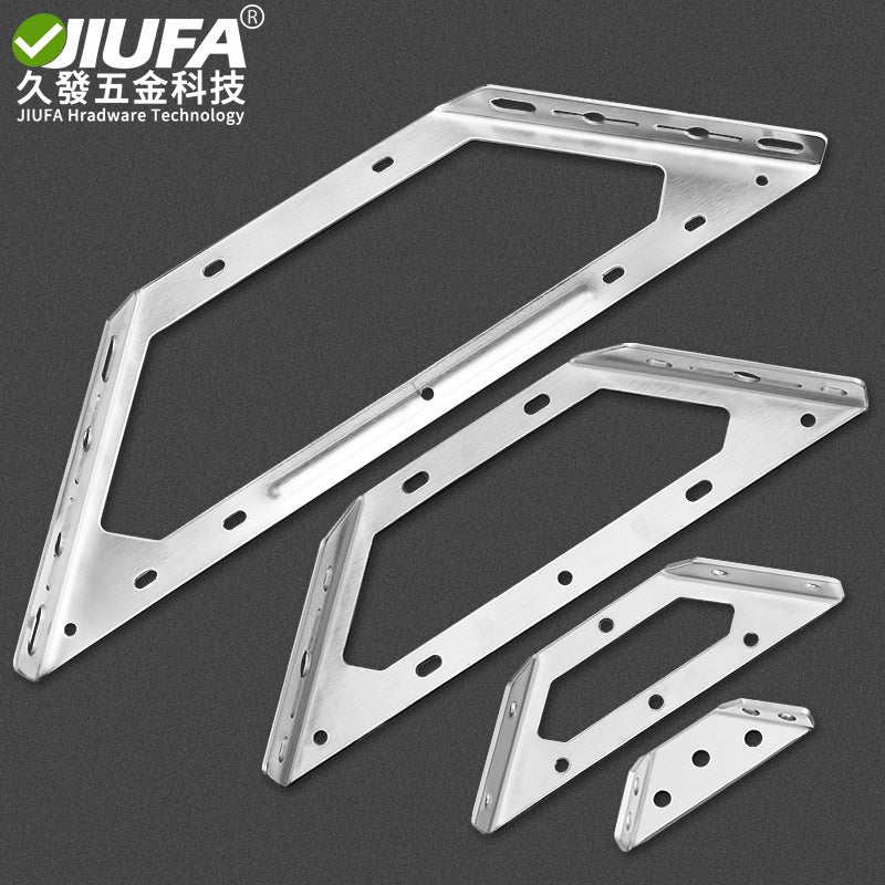 Stainless Steel Triangle Support Angle Code Cabinet Hanging Code Multi-Function Triangle Bracket Support Frame Trapezoidal Bed Angle Support - Image 3
