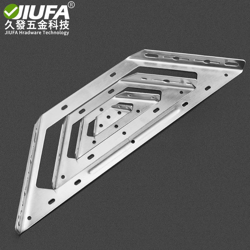 Stainless Steel Triangle Support Angle Code Cabinet Hanging Code Multi-Function Triangle Bracket Support Frame Trapezoidal Bed Angle Support - Image 5