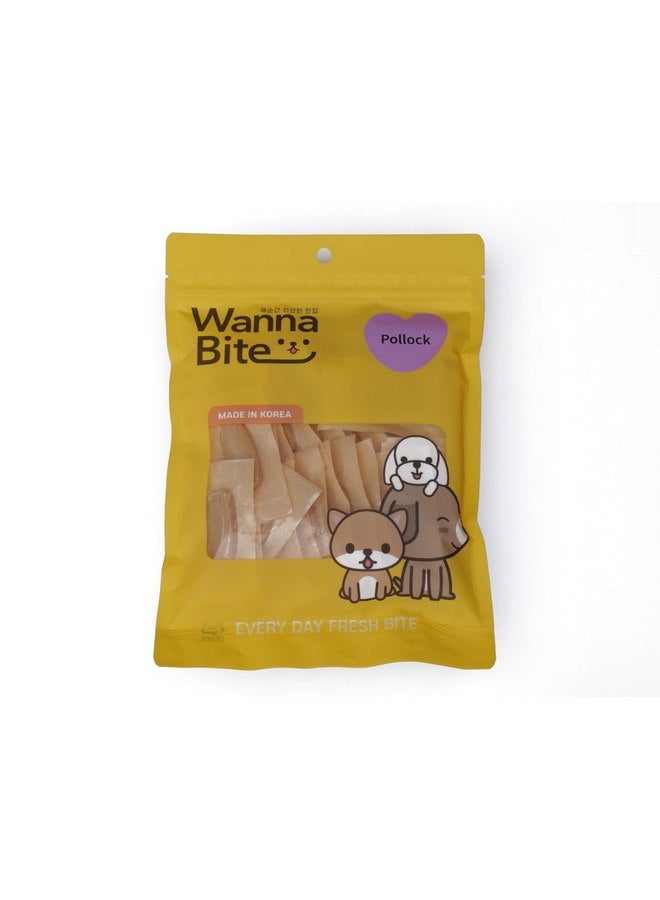 WannaBite Chicken Jerky، مكافآت طبيعية للكلاب، مضغ صحي للقطط والكلاب، بنكهات التونة/السلمون/البولوك، خالٍ من الحبوب ولا يحتوي على ألوان أو نكهات صناعية، 7.9 أونصة، 30 قطعة - Image 1