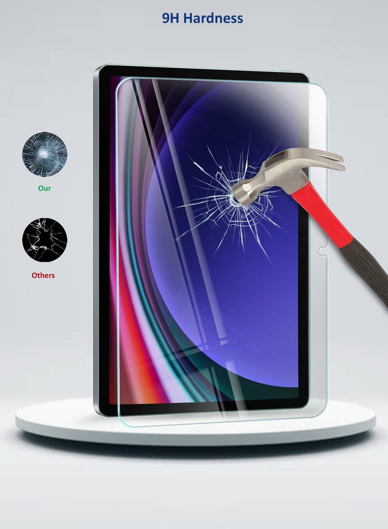 دبليو تيك سامسونج جالاكسي تاب S9 5G 11.0 بوصة 2023 واقي شاشة زجاجي 9H الترا اتش دي (TSG9CN) - شفاف - Image 3