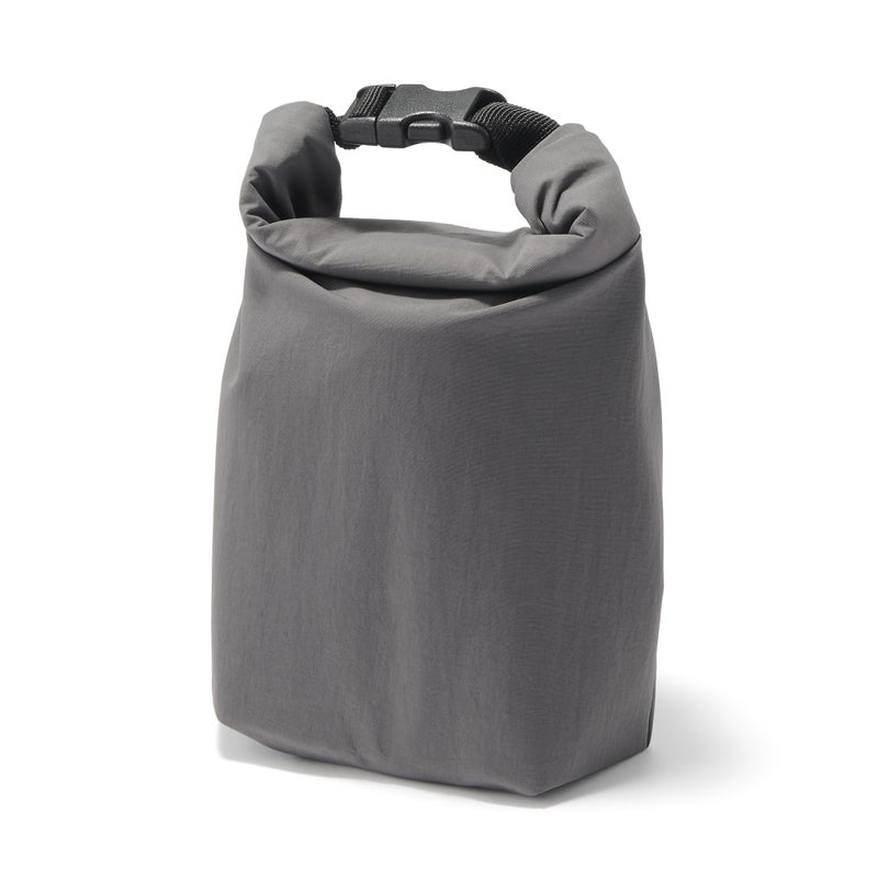 MUJI 84843068 Adjustable Height Lunch Bag Roll Top Type Small Gray - Image 2
