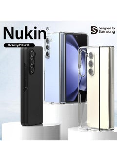 araree Araree Nukin Samsung Galaxy Z Fold 5 Case, Translucent Case Ultra Thin Cover Slim Sturdy Scratchproof Hard PC Phone Case Minimalist Solid Sleek Designed for Galaxy Z Fold 5 5G - Clear Matt  - Image 2