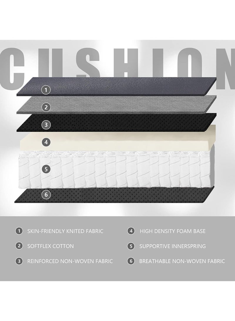 Mahmayi Dowinx Gaming Chair, Computer Chair PC Chair with Massage Lumbar Support, Ergonomic Chair with Footrest (Grey) - Image 4