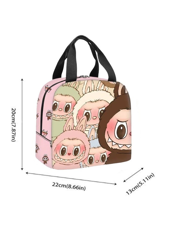general Labubu portable insulation bag refrigerated bag cartoon cute Labubu peripheral aluminum foil large-capacity lunch bag - Image 2