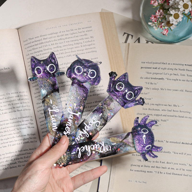 LET'S RESIN Bookmark Resin Molds, Cute UV Resin Bookmark Molds with Paperclip Pattern 3mm Thin,Bookmarks Silicone Molds for Epoxy Resin Crafts,Gifts for Book Lovers - Image 5