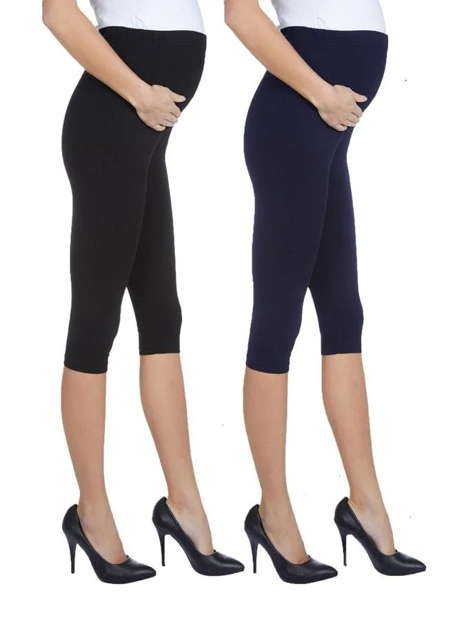 LuvmaBelly Myra8003-8004-8010 Adjustable Waist Maternity Leggings Set.