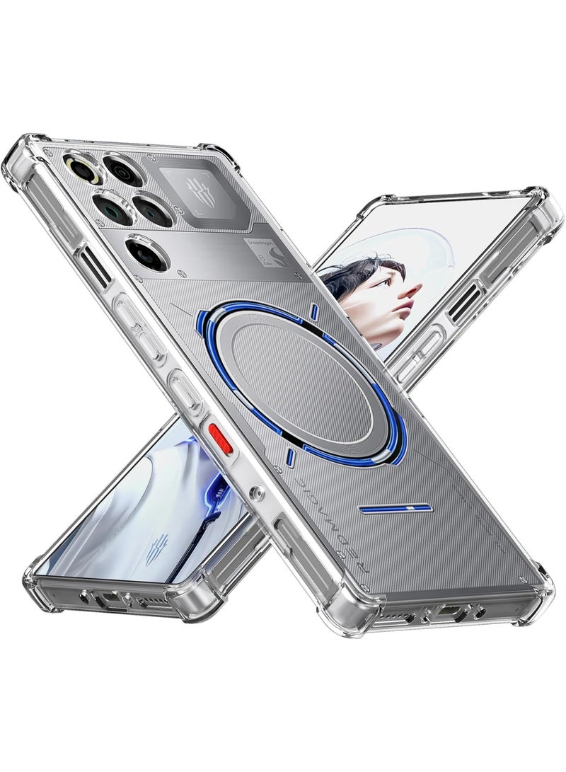 QIRG Case for Red Magic 11 Pro/Magic 11 Pro+ Clear TPU Four Corners Protective Cover Transparent Soft - Image 1