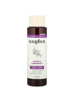 Soapbox Soapbox, Restore & Volume Conditioner, Biotin & Superfruit, 16 fl oz (473 ml)  - Image 1
