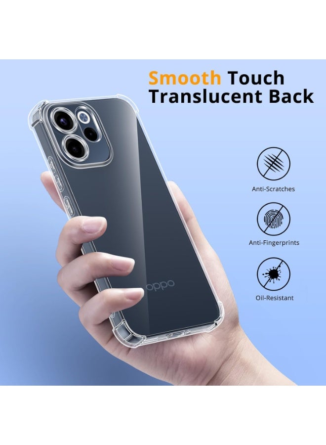 جراب لهاتف OPPO Reno 15 F، غطاء حماية شفاف فائق النحافة مقاوم للخدش، مصنوع من مادة TPU المرنة والناعمة، مقاوم للسقوط، بزوايا معززة، وواضح تمامًا. - Image 5