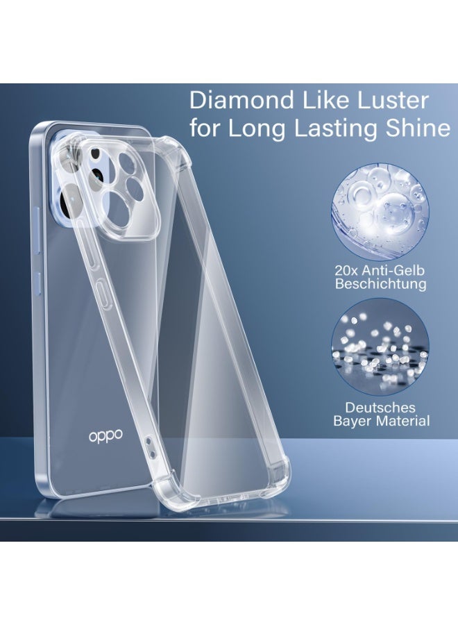 جراب لهاتف OPPO Reno 15 F، غطاء حماية شفاف فائق النحافة مقاوم للخدش، مصنوع من مادة TPU المرنة والناعمة، مقاوم للسقوط، بزوايا معززة، وواضح تمامًا. - Image 4