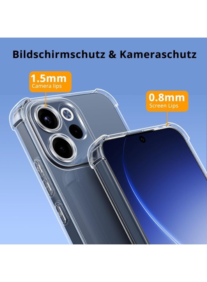 جراب لهاتف OPPO Reno 15 F، غطاء حماية شفاف فائق النحافة مقاوم للخدش، مصنوع من مادة TPU المرنة والناعمة، مقاوم للسقوط، بزوايا معززة، وواضح تمامًا. - Image 3