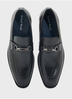 Robert Wood Textured Formal Slip Ons  - Image 4