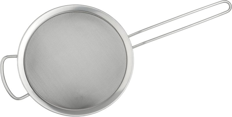 GRUNWERG ST-3008 Fine Mesh Strainer with Polished Rim And Handle, Silver, 8-Inch, 20cm Diameter - Image 2