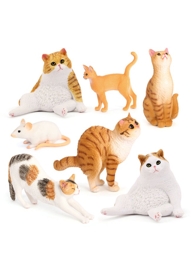 Children's Simulation Solid Animal Model Chai Dog Golden Retriever Dog Lazy Cat Garfield White Mouse Pet Ornaments Toy-Color:127-3200 Samoyed Dog  - Image 3