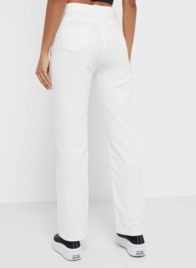 Ginger Waist Straight Cut Jeans