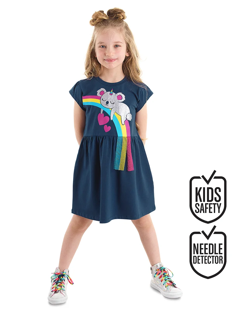 دينوكيدس فستان كوالا فضي للبنات