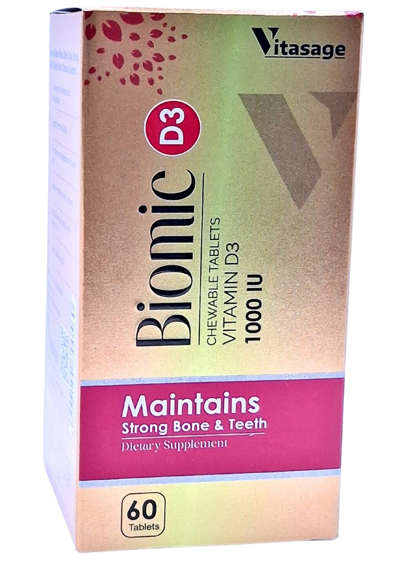 Supplement Biomic-D3 1000Iu Tablets 60' S