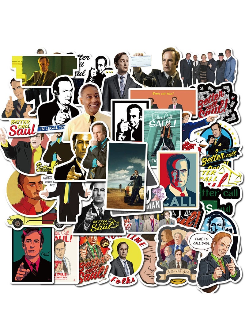 50 قطعة من ملصقات الفينيل المقاومة للماء من better call saul