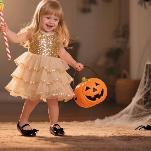 THEE BRON Toddler/Little Girl Mary Jane Flats Princess Dress Shoes(G02 Toddler,Black/8M) - Image 3