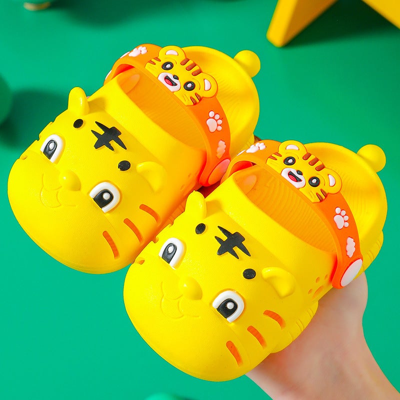 2023 New Kids Tiger Summer Clogs Yellow 
