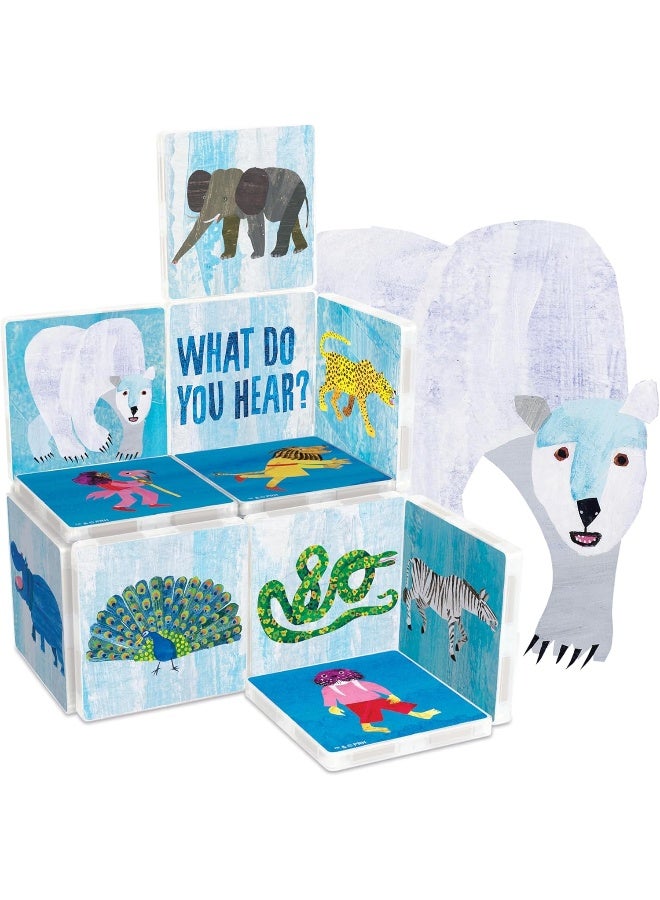 مجموعة إضافية من بلاط مغناطيسية على شكل دب قطبي من تصميم إريك كارل من الرأس إلى القدمين من CreateOn، مجموعة بناء للأطفال، ألعاب بناء مغناطيسية للأطفال، ألعاب STEM للأولاد والبنات من سن 3 سنوات فما فوق، 24 قطعة - Image 3