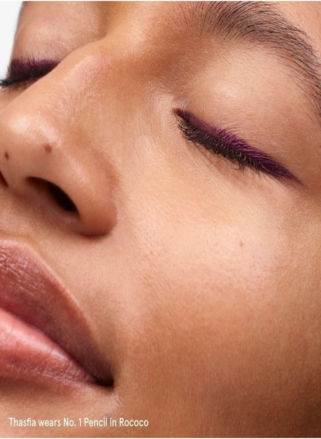 Glossier - GLOSSIER No. 1 Pencil Creamy Long-Wearing Eyeliner, Rococo - deep eggplant 1.2g - Smooth, Long-Lasting Definition - Image 1