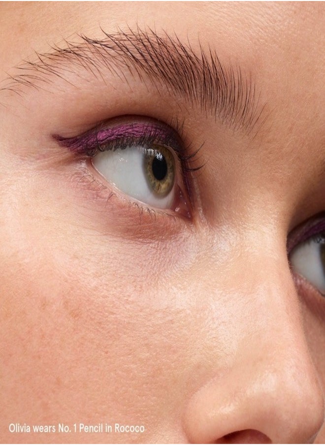 Glossier - GLOSSIER No. 1 Pencil Creamy Long-Wearing Eyeliner, Rococo - deep eggplant 1.2g - Smooth, Long-Lasting Definition - Image 1