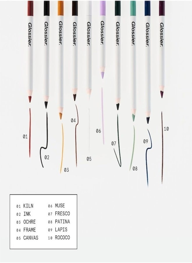 Glossier - GLOSSIER No. 1 Pencil Creamy Long-Wearing Eyeliner, Rococo - deep eggplant 1.2g - Smooth, Long-Lasting Definition - Image 1