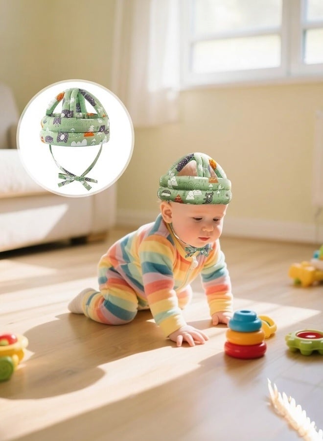 ferepiper Baby safety helmet head protector cushion cap green - Image 3