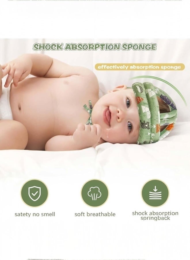 ferepiper Baby safety helmet head protector cushion cap green - Image 2