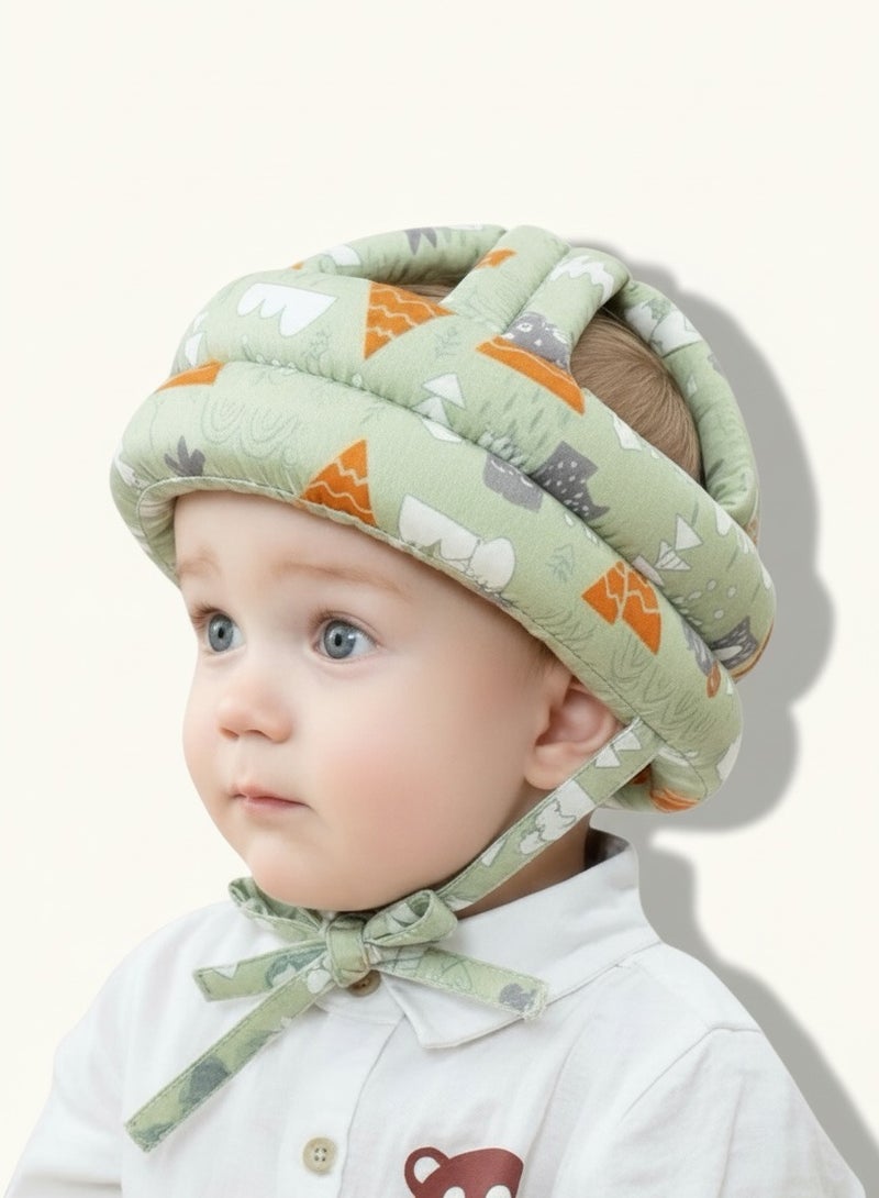 ferepiper Baby safety helmet head protector cushion cap green - Image 1