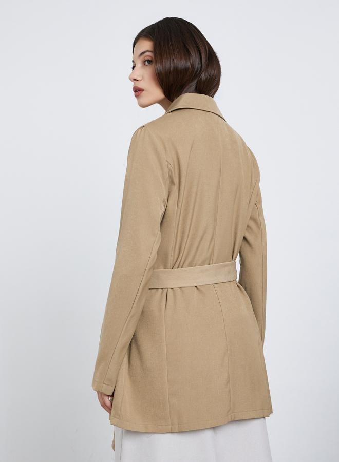 ستايلي جاكيت ترينش طويل - Image 5