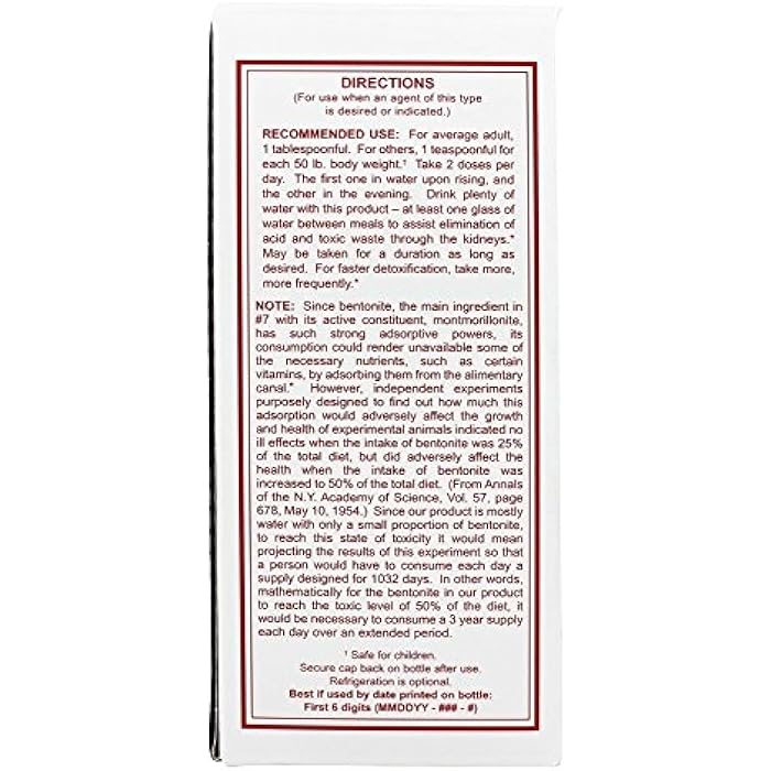 Sonne's - Detoxifying Liquid Hydrated Bentonite Clay #7, 32 Oz - Image 2