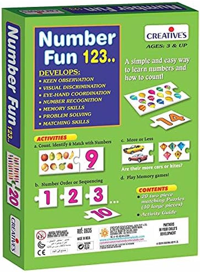 كرييتفز Cre0635 العاب تعليمية للرياضيات والعد 3 سنوات فما فوق متعددة الالوان - Image 2