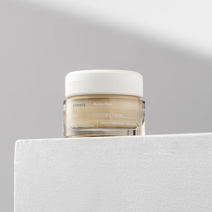 KORRES White Pine Restorative Overnight Facial Cream, Night Face Moisturizer for Mature Skin with Meno Reverse Technology and Retinol Alternative, Smoothing and Hydrating Cream for Women, 1.35 Fl Oz - Image 3